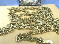 GRADE 70-20 FT-5/16 TOW CHAIN W/ CLEVIS GRAB HOOKS