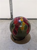 Handpainted Poinsettia Bowling Ball
