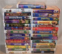 Large lot Disney & Beatrix Potter +Kids VHS Movies