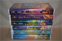 (6) Disney Diamond Classics VHS Movies
