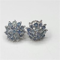 $500 Silver Sapphire Earrings