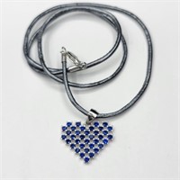 $200 Silver Sapphire Necklace