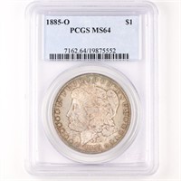 1885-O Morgan Dollar PCGS MS64