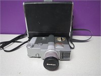 Vintage Sankyo Movie Camera With Flash & Case