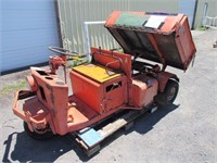 Orange Cushman Cart