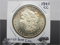 1885- CC Morgan Silver Dollar