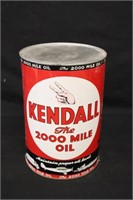 NOS Kendall 2000 Mile Oil Tin