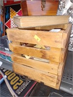 Small Wooden Crate, Vtg. Books, Small Wooden Trunk