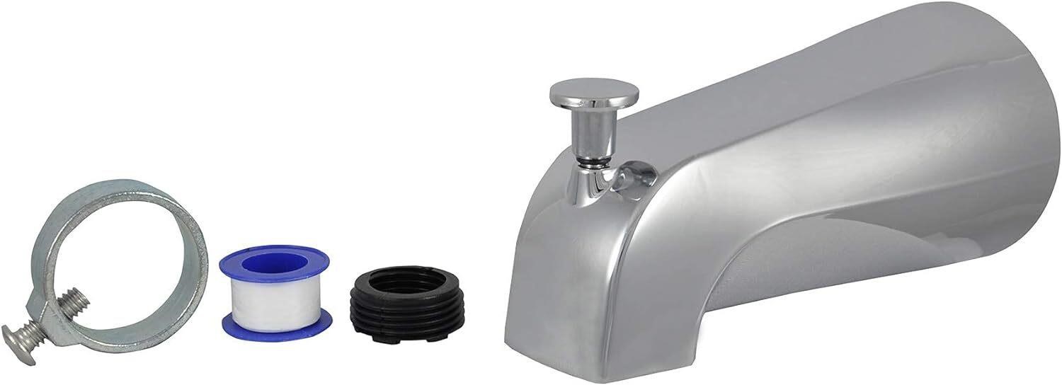 DANCO Tub Spout with Diverter  Chrome Finish