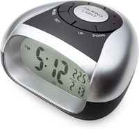 Cirbic Loud Talking Alarm Clock with Time and