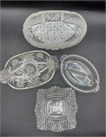 Handcut Turkish Crystal Bowl w/ Star Design & More