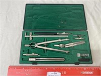 Lot of Arichitects Tools  w Case
