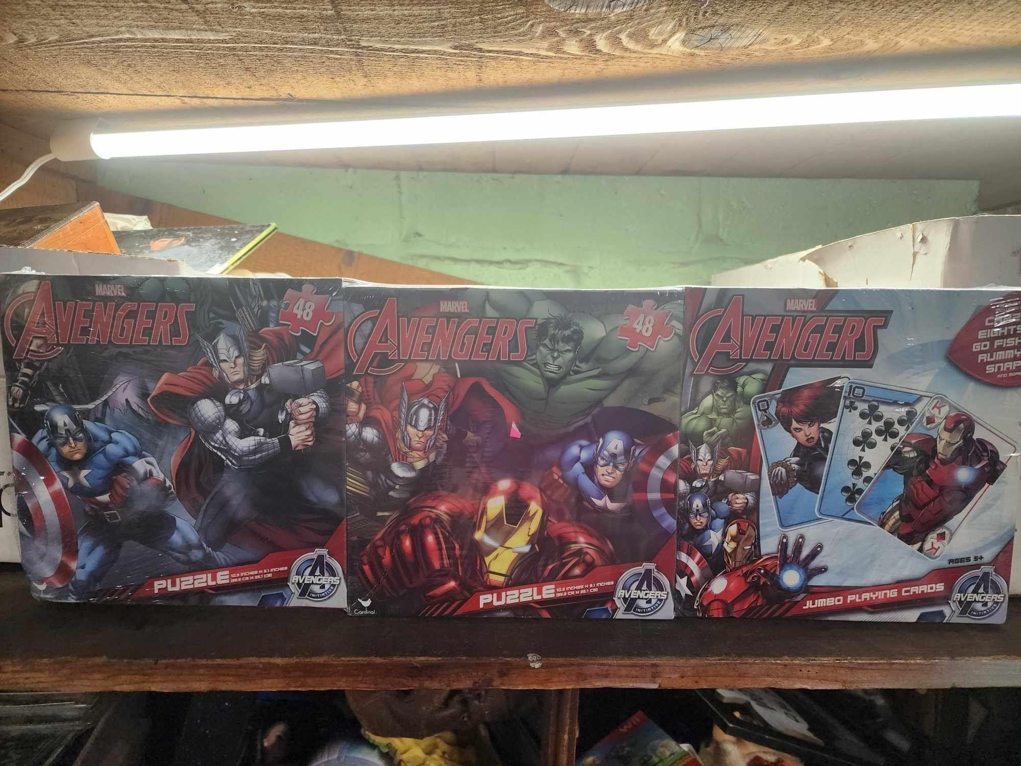 Avengers 48 Pc Puzzles and Jumbo Playing Cards