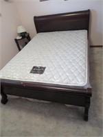 Mahogany double bed mattress