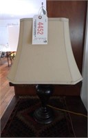 Contemporary table lamp with shade and whale