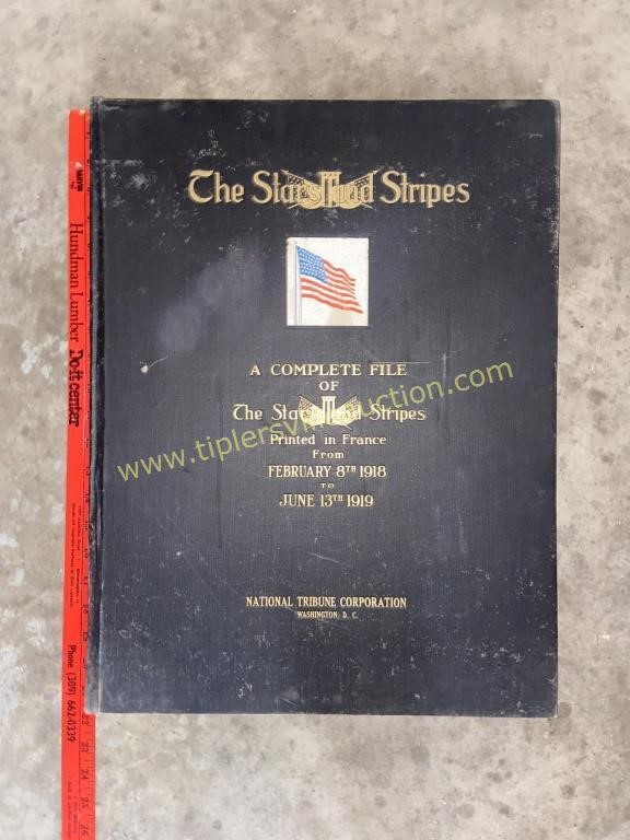 Vintage Stars and Stripes book 21in tall