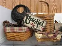 Basket collector with baskets longaberger