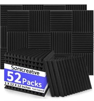$39 52 pack Acoustic Foam Panels 1x12x12