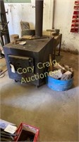Homemade Wood Berning Stove With Pipe 26”x 38” x