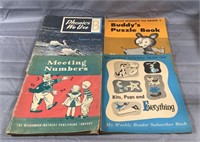 4 Vintage Childrens Learning Books