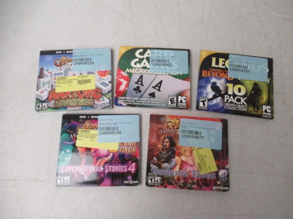 Lot of 5 Various PC Games