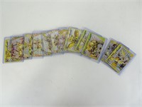 12 Holographic Pokemon Cards in Protectors