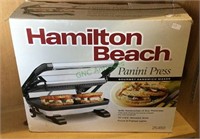 New Hamilton beach Panini press model 25450