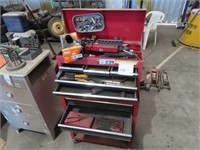 Toolbox and roller cabniet with tools