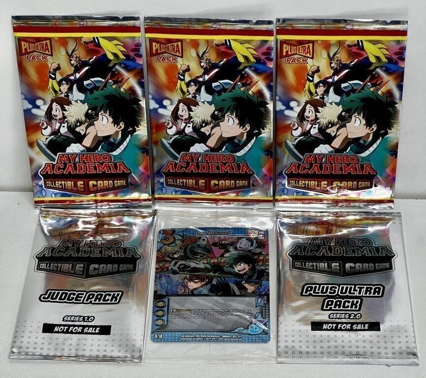 (6) SEALED MY HERO ACADEMIA CARD PACKS