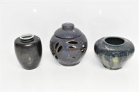 ASSORTED POTTERY VASES