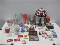 Assorted Vtg Coca-Cola Memorabilia Tallest 15"