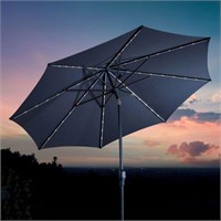 Sunvilla 10FT Round LED Solar Market Umbrella