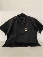 TACTICAL FORCE SHIRT BLACK RIPSTOP SIZE S4XL