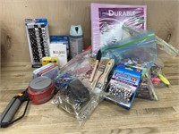 Box lot of office supplies