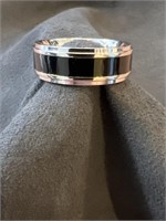 Stainless Steel with Black Inner Band