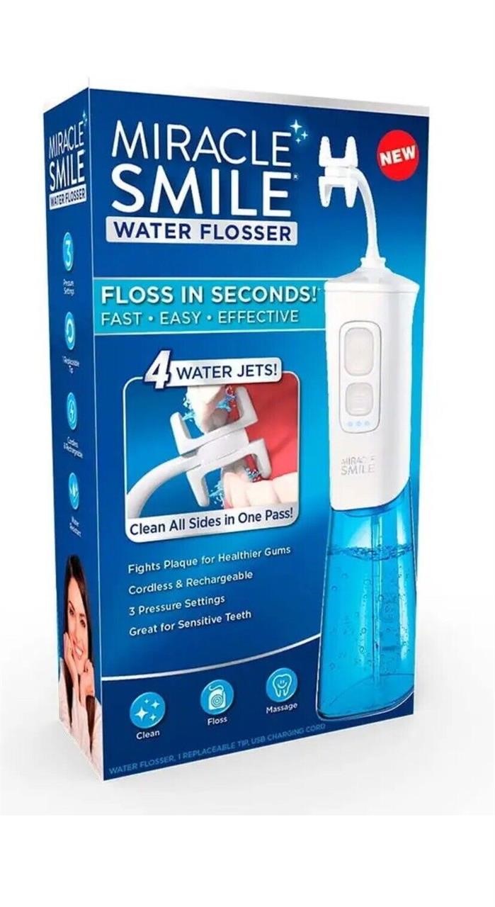 Miracle Smile Water Flosser  Portable Dental Recha