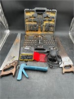 Socket Set/Wrenches, Caulk Gun, Hand Sander etc