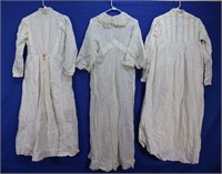 (2) Edwardian Night Gowns + Lace Dress