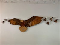Eagle Wall Decor w/ Hummingbirds - must remove