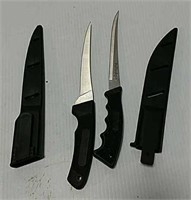 Two fillet knives