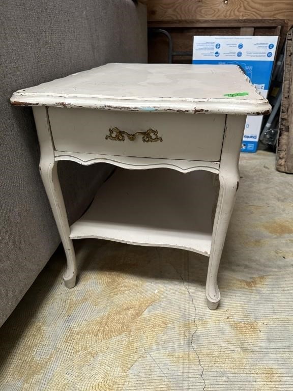 Painted French provincial side table