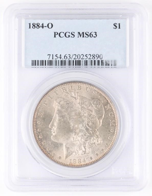 1884-O US MORGAN SILVER $1 DOLLAR COIN