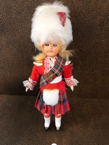Doll unique mini Scotland 8" as pictured