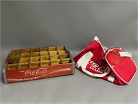 Vintage Coca-Cola Crate w/ Coca-Cola Classic Bag