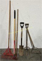 Rake, Cultivator, Shovels, Weed Cutter, Tools