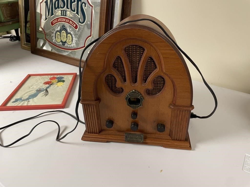 thomas wooden radio and cassette player
