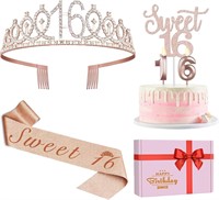 Sweet 16 Birthday Decorations for Girls Including