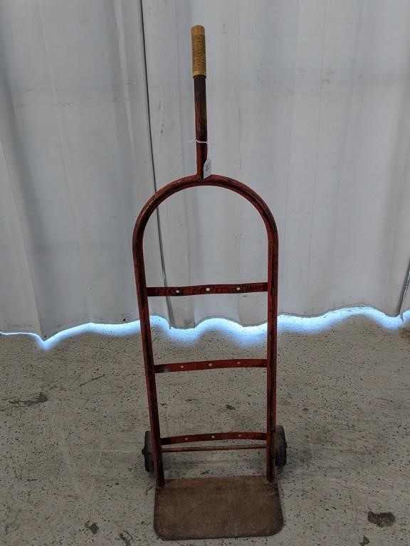 Red Metal Hand Truck