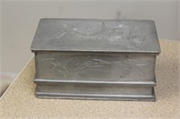 Vintage Chinese Pewter Dragon Box