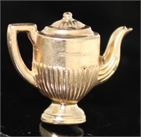 10kt Gold Teapot Charm Pendant